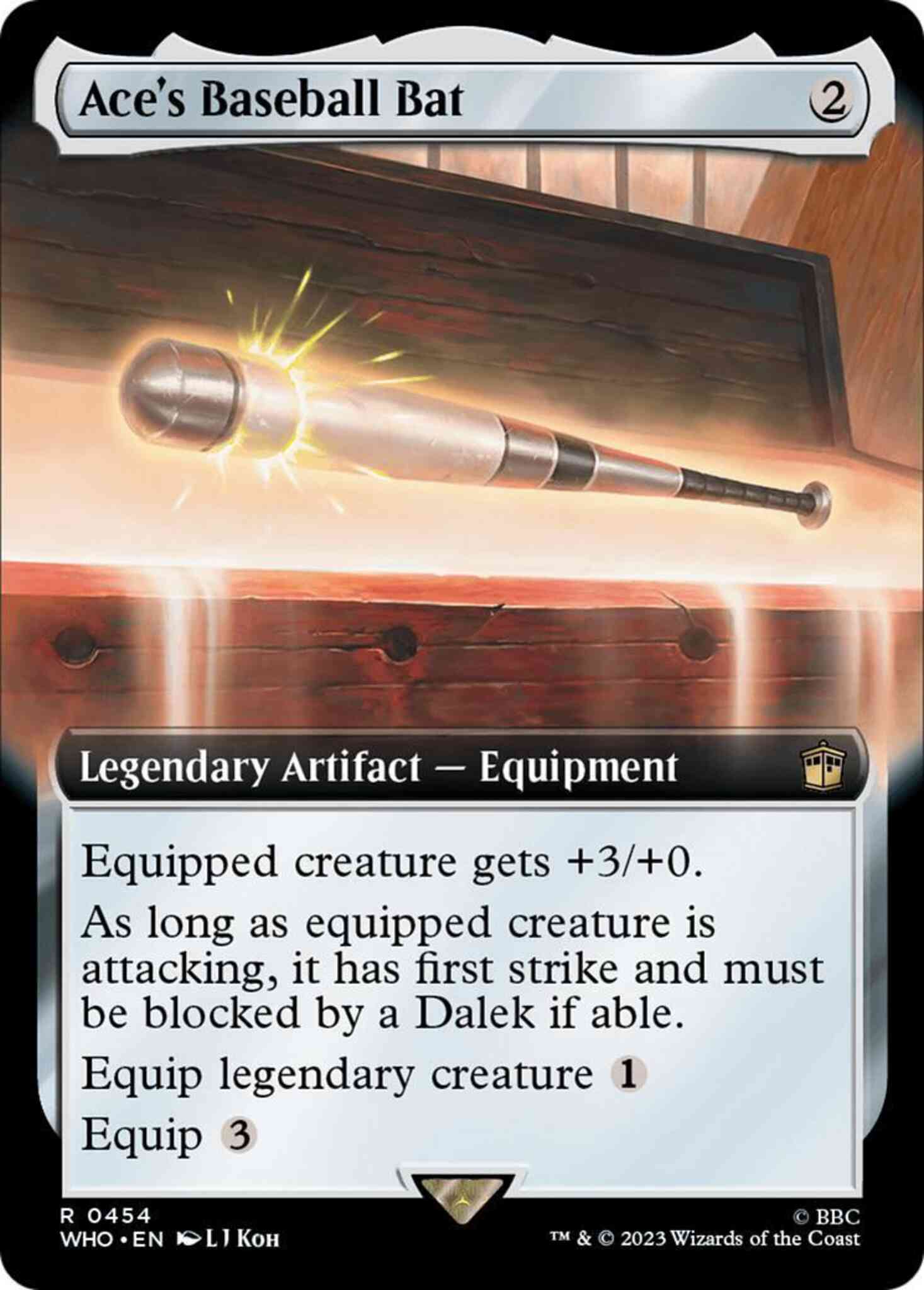 Ace's Baseball Bat [454] [Extended Art] [Universes Beyond: Doctor Who] [Non-Foil]