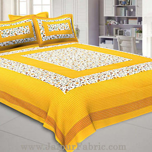 COMBO81- Set of 1 Double Bedsheet and  1 Single Bedsheet With  2+1 Pillow Cover