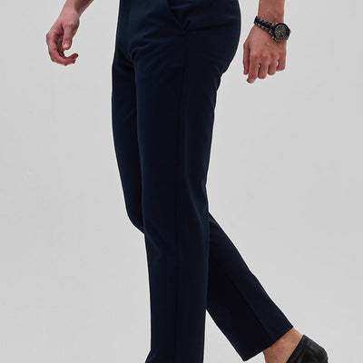 Navy Slim Fit Trousers