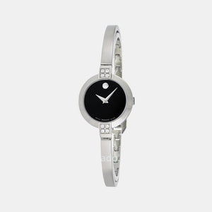 Bela Women Quartz Black Dial Analog Stainless Steel Watch 605855