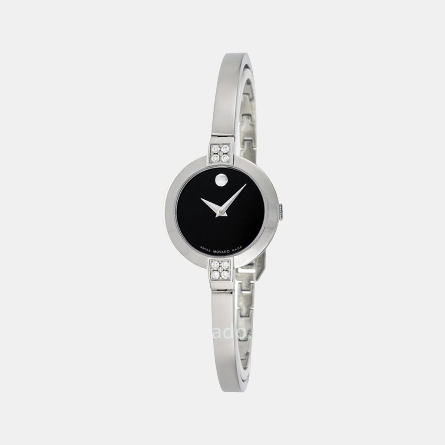 Bela Women Quartz Black Dial Analog Stainless Steel Watch 605855