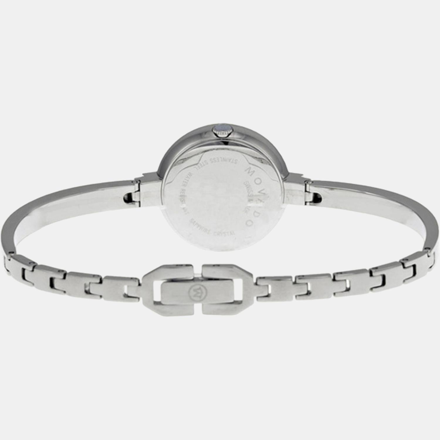 Bela Women Quartz Black Dial Analog Stainless Steel Watch 605855