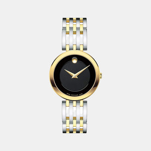 Esperanza Women Quartz Black Dial Analog Stainless Steel Watch 607053