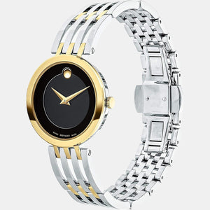 Esperanza Women Quartz Black Dial Analog Stainless Steel Watch 607053