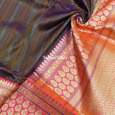 Exclusive Designer Banarasi Katan Silk Saree with Intricate Meenakari Tanchoi Weaving