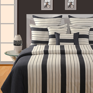 CLASSY BLACK MAGICAL LINEA BED SHEET -1602