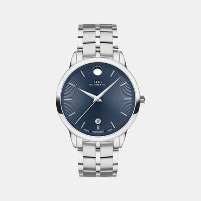 1881 Automatic Men Automatic Blue Dial Analog Stainless Steel Watch 607569