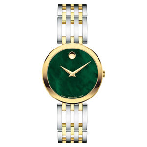 Movado Esperanza Green Mother Of Pearl Dial Women 28mm