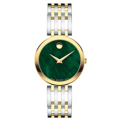 Movado Esperanza Green Mother Of Pearl Dial Women 28mm