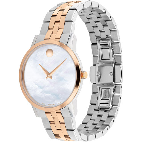 Movado Museum Classic White Mother Of Pearl Dial Women 33mm