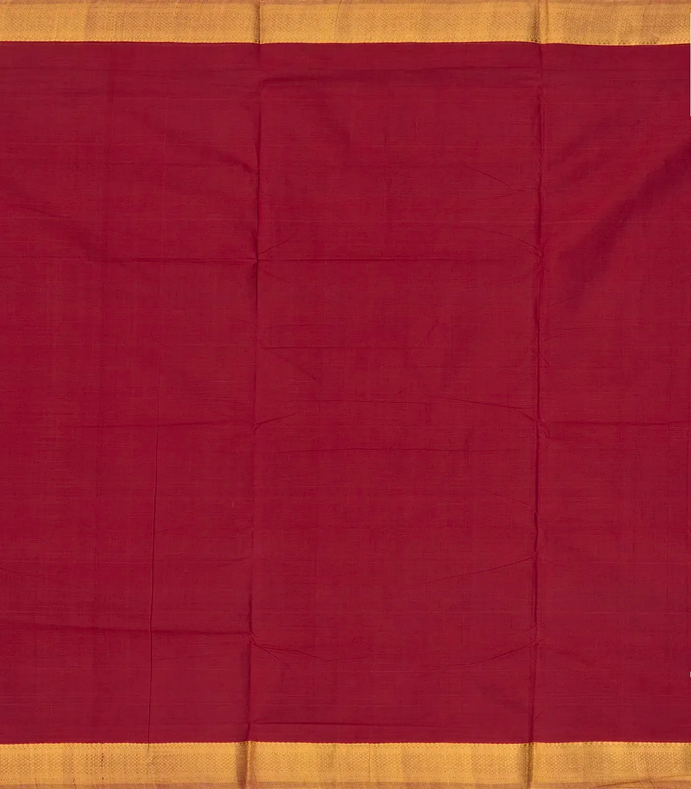 Pink Mangalagiri Cotton Saree With Contrast Zari Border
