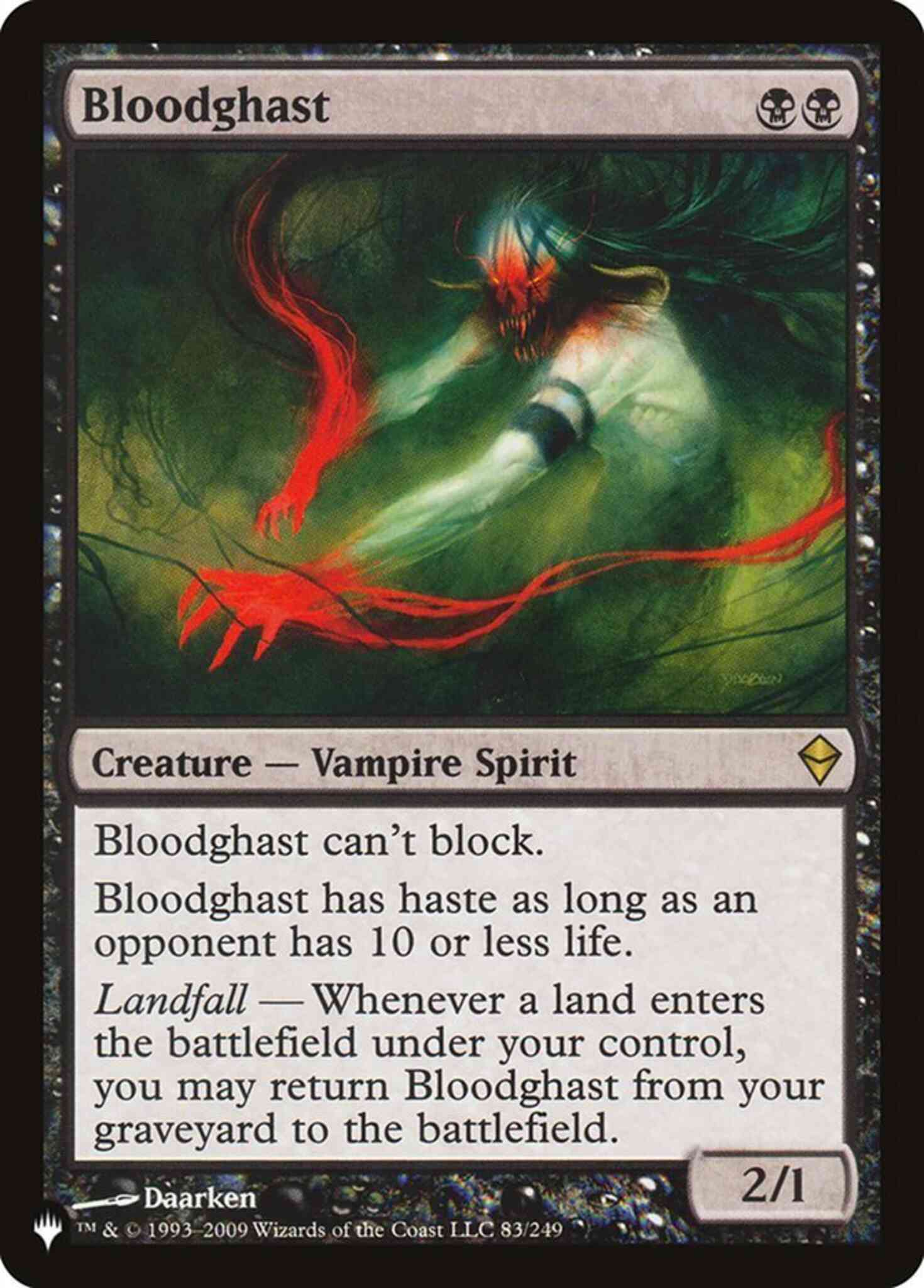Bloodghast [ZEN-83] [The List] [Non-Foil]