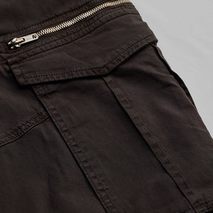 Dark Brown Relaxed Fit Cargo Pants