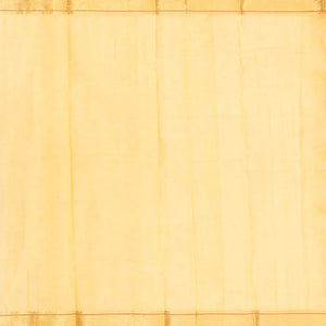 Sandal Handloom Kanchi Cotton Saree With Checks & Diamond Motifs