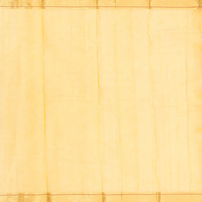 Sandal Handloom Kanchi Cotton Saree With Checks & Diamond Motifs