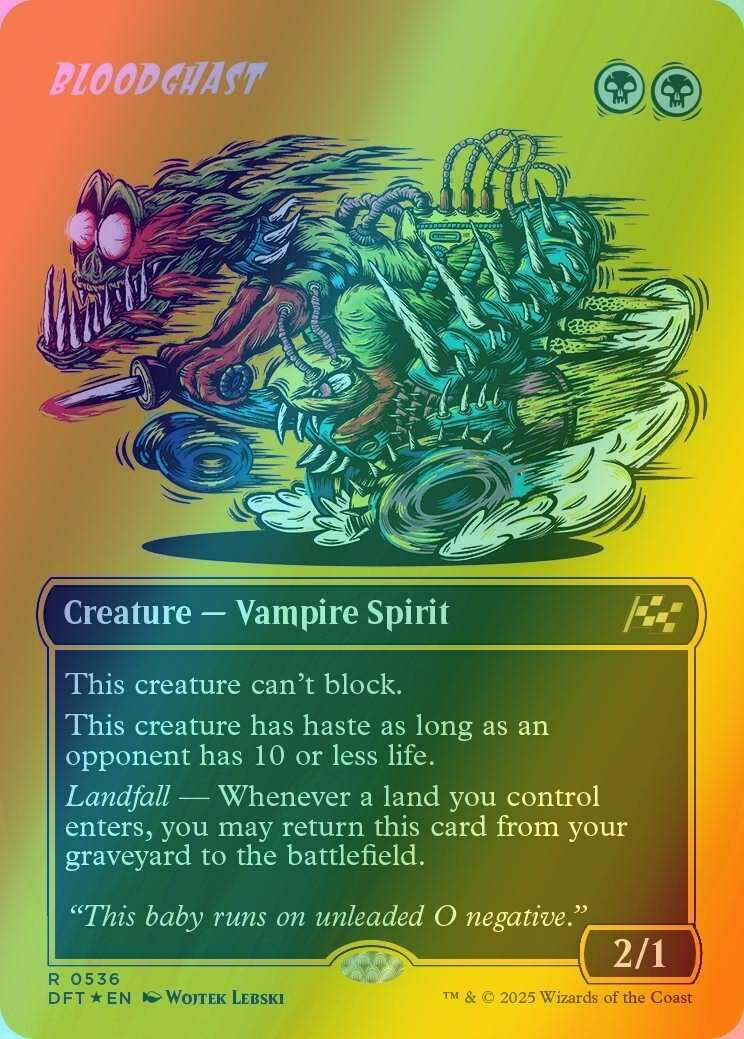 Bloodghast [536] [Borderless] [Rude Rider] [Aetherdrift] [First-place Foil]