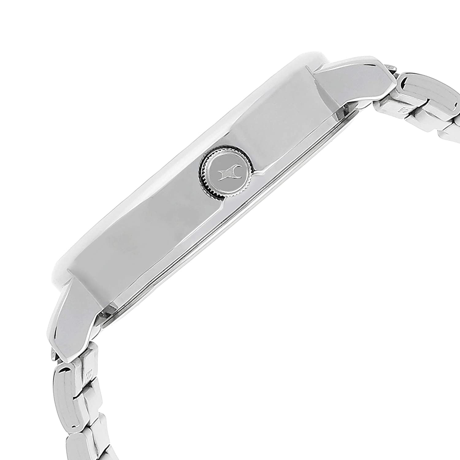 Bold White Dial Anolog & Stainless Steel Strap