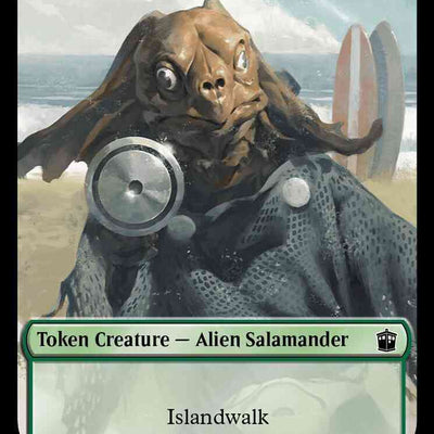 Alien Salamander Token (16) // Mutant Token (18) [Universes Beyond: Doctor Who: Tokens] [Non-Foil]