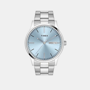 Classics Unisex Quartz Blue Dial Analog Stainless Steel Watch TW0TG8312