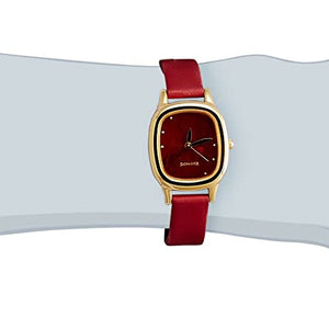 Superfibre Red Dial & Red Leather Strap
