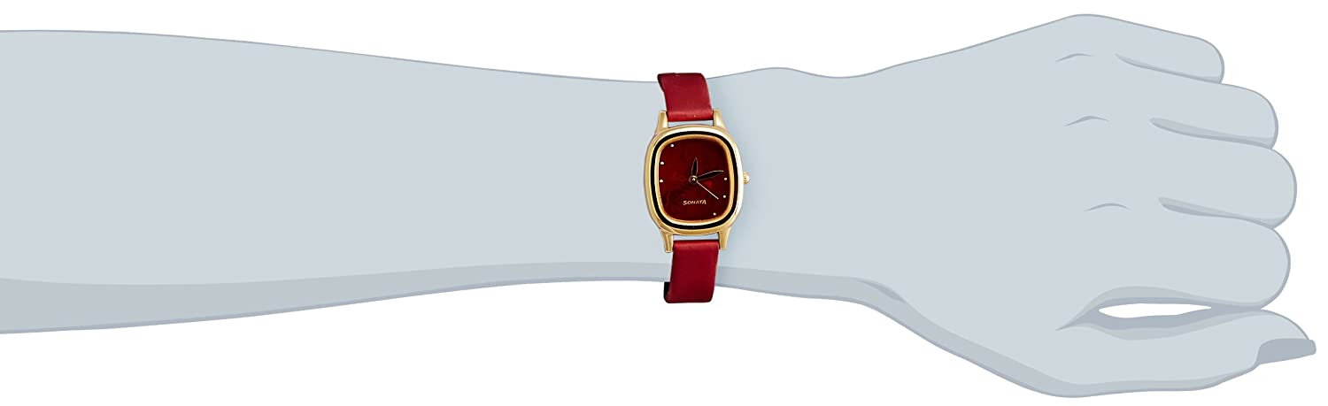 Superfibre Red Dial & Red Leather Strap