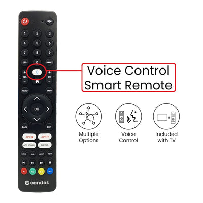 Candes 108 cm (43 inch) Ultra HD 4K Smart Android Based TV 2022 Edition with Voice Remote (CTPL43EF1SU4K)
