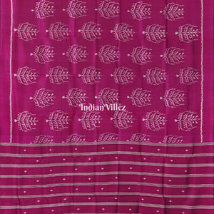 Magenta Odisha Ikat Contemporary Silk Saree
