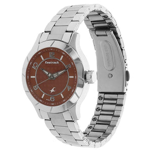 Fastrack Orange & Silver