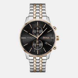 Associate Men Quartz Black Dial Chronograph Stainless Steel Watch 1513840