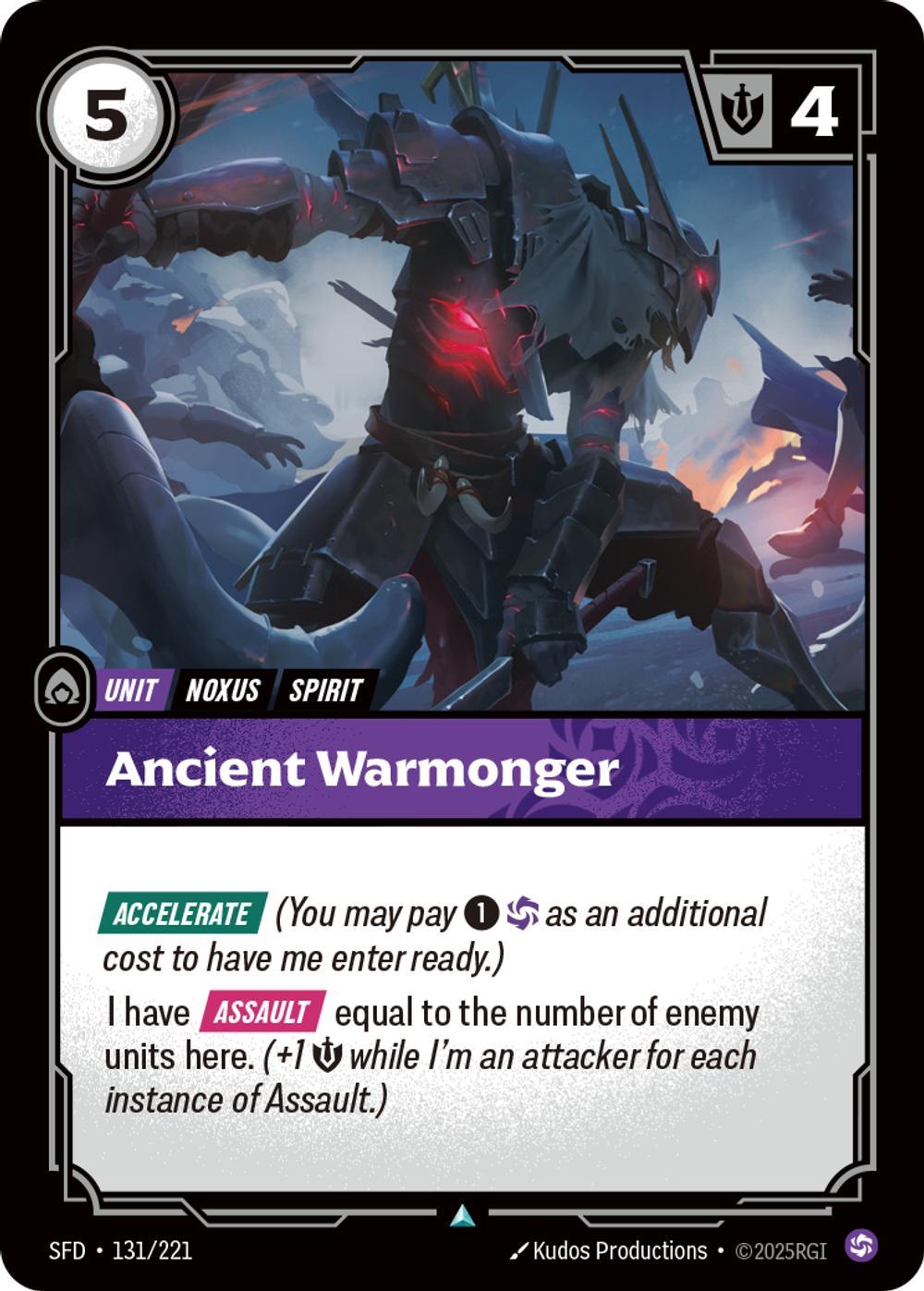 Ancient Warmonger - 131/221 [Spiritforged] [Non Foil]