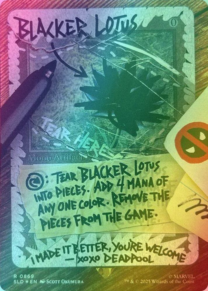 Blacker Lotus [0869] [Borderless] [Marvel's Deadpool] [Secret Lair Drop] [Foil]
