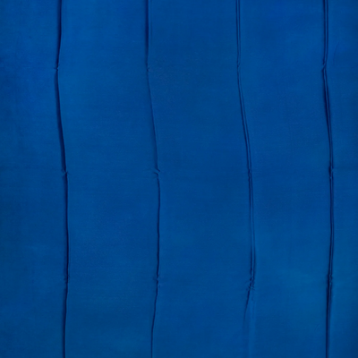 Blue Woven Digital Printed Satin Silk Saree With Floral Motifs