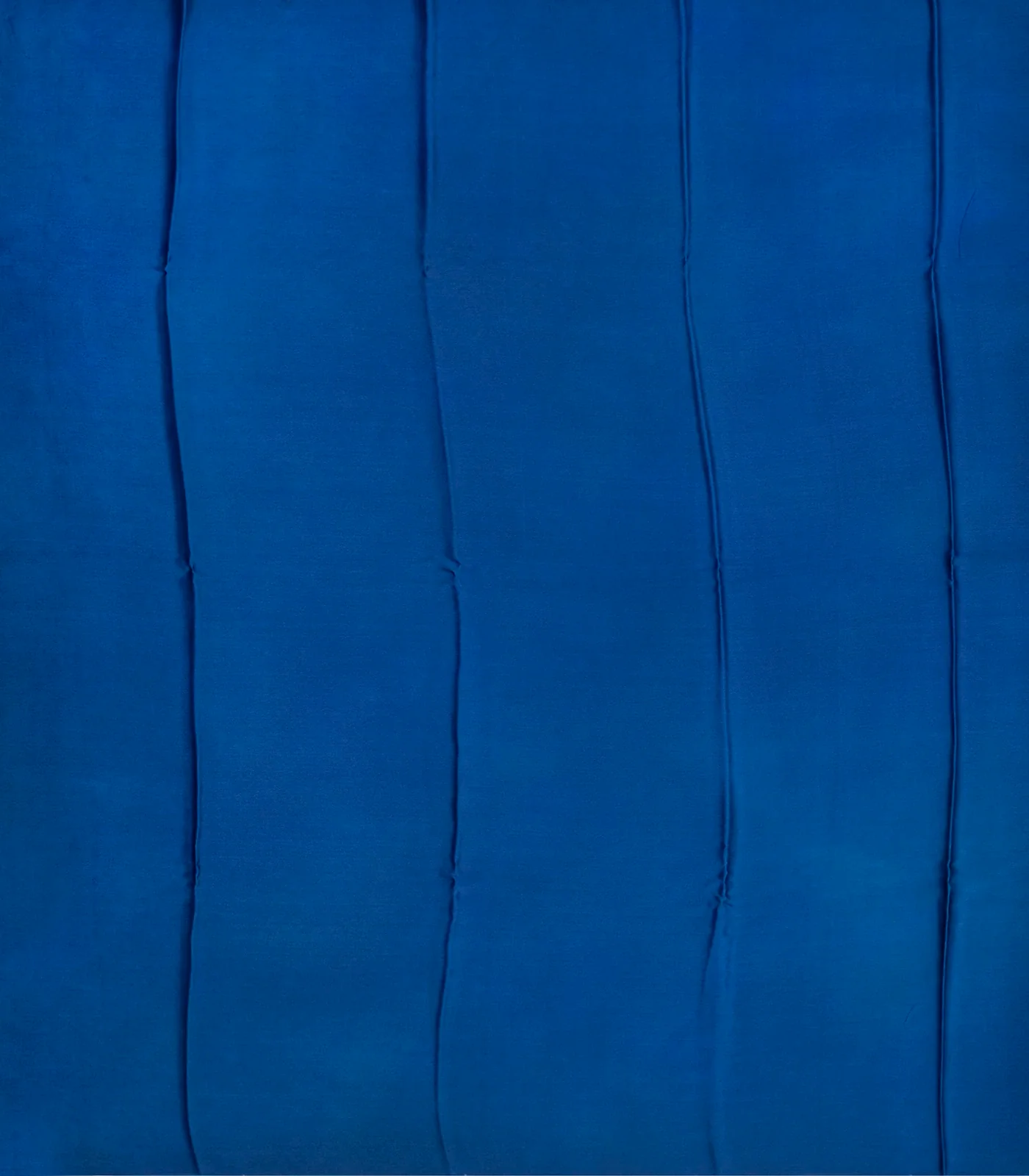 Blue Woven Digital Printed Satin Silk Saree With Floral Motifs