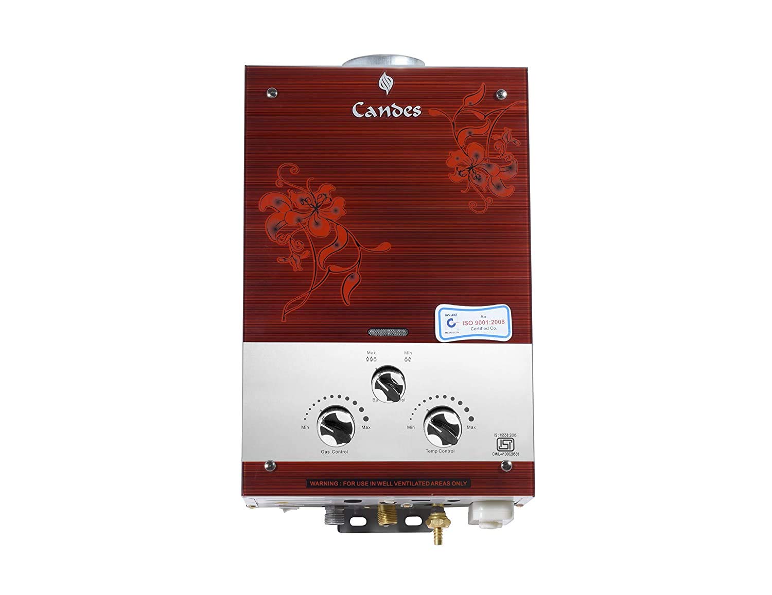 GLASSY 7 L Gas Water Geyser ( Silver Brown) (B2B)