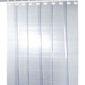 Kuber Industries 6 Strips PVC AC Curtain, 7ft, 0.5mm Transparent, CKTS19, Standard, CTKTC0141