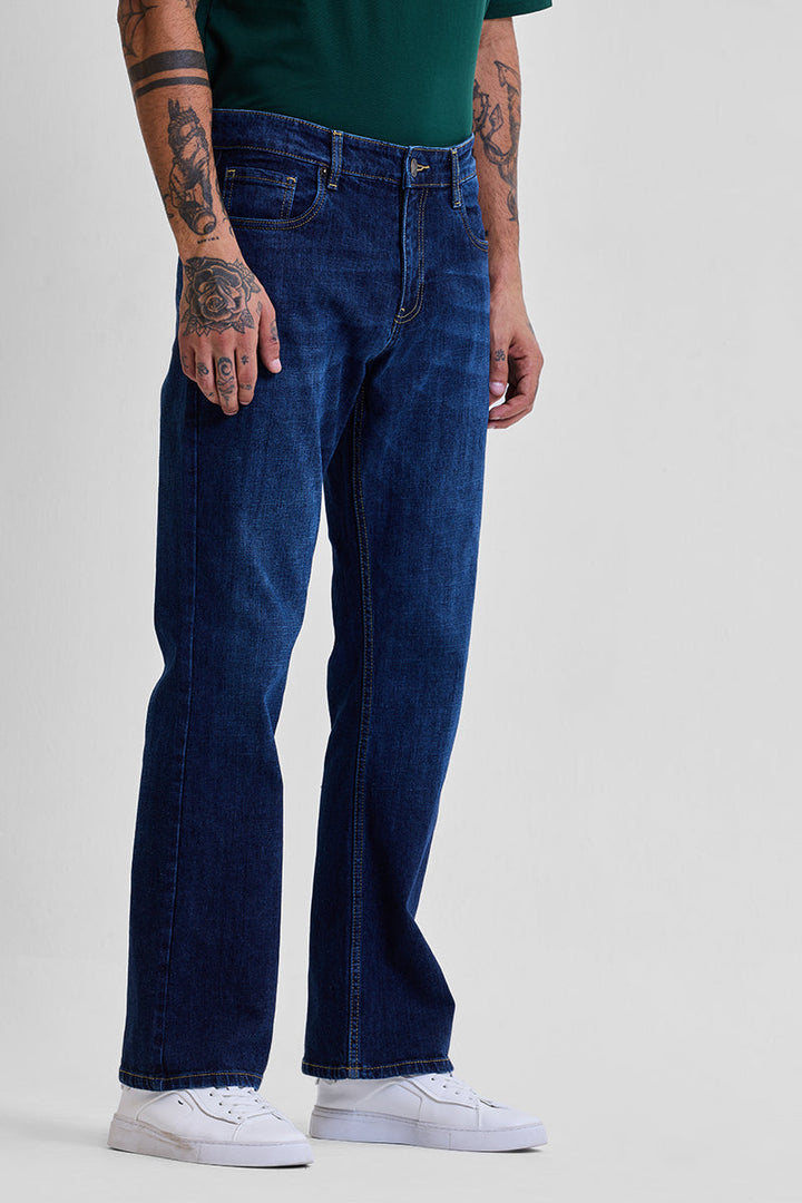 Navy Bootcut Jeans