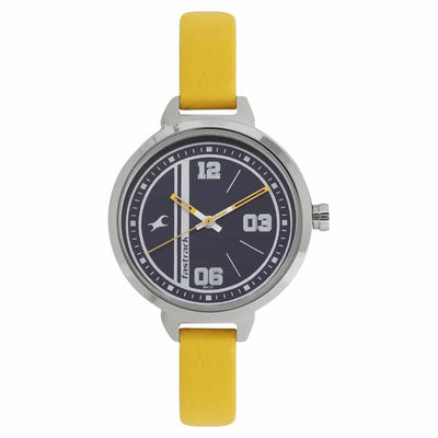 Varsity Yellow Leather