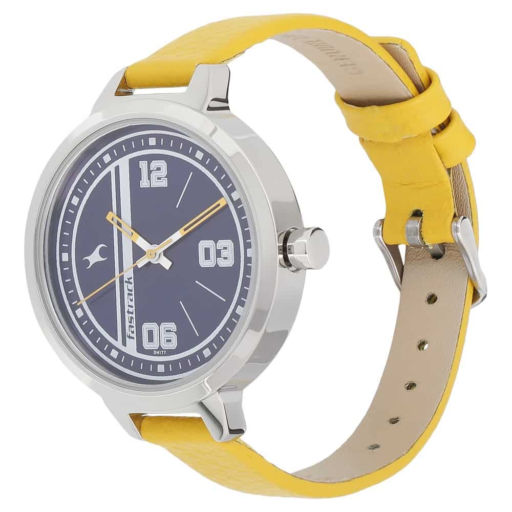 Varsity Yellow Leather