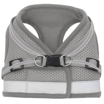 Homestic Reflective Dog Harness with Adjustable Leash|Breathable Polyester Mesh Fabric |XL Size|HT-844|Comfortable No-Pull Grip|Quick Release Buckles|Easy On - Easy Off Harness|Grey