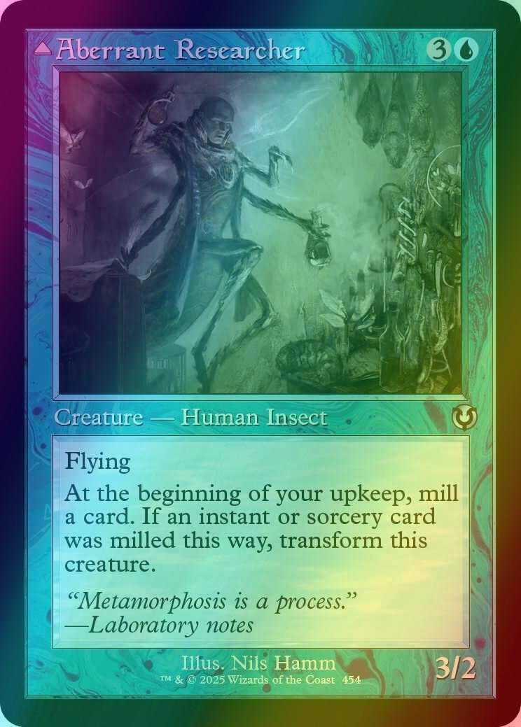 Aberrant Researcher // Perfected Form [454] [Retro Frame] [Innistrad Remastered] [Foil]