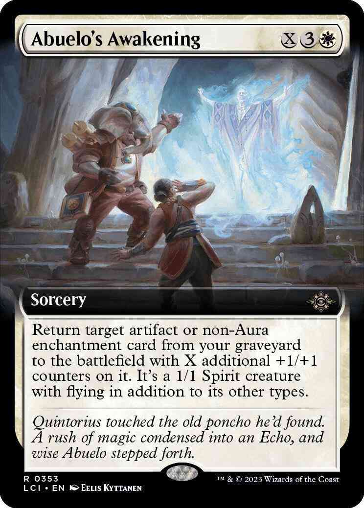 Abuelo's Awakening [353] [Extended Art] [The Lost Caverns of Ixalan] [Non-Foil]