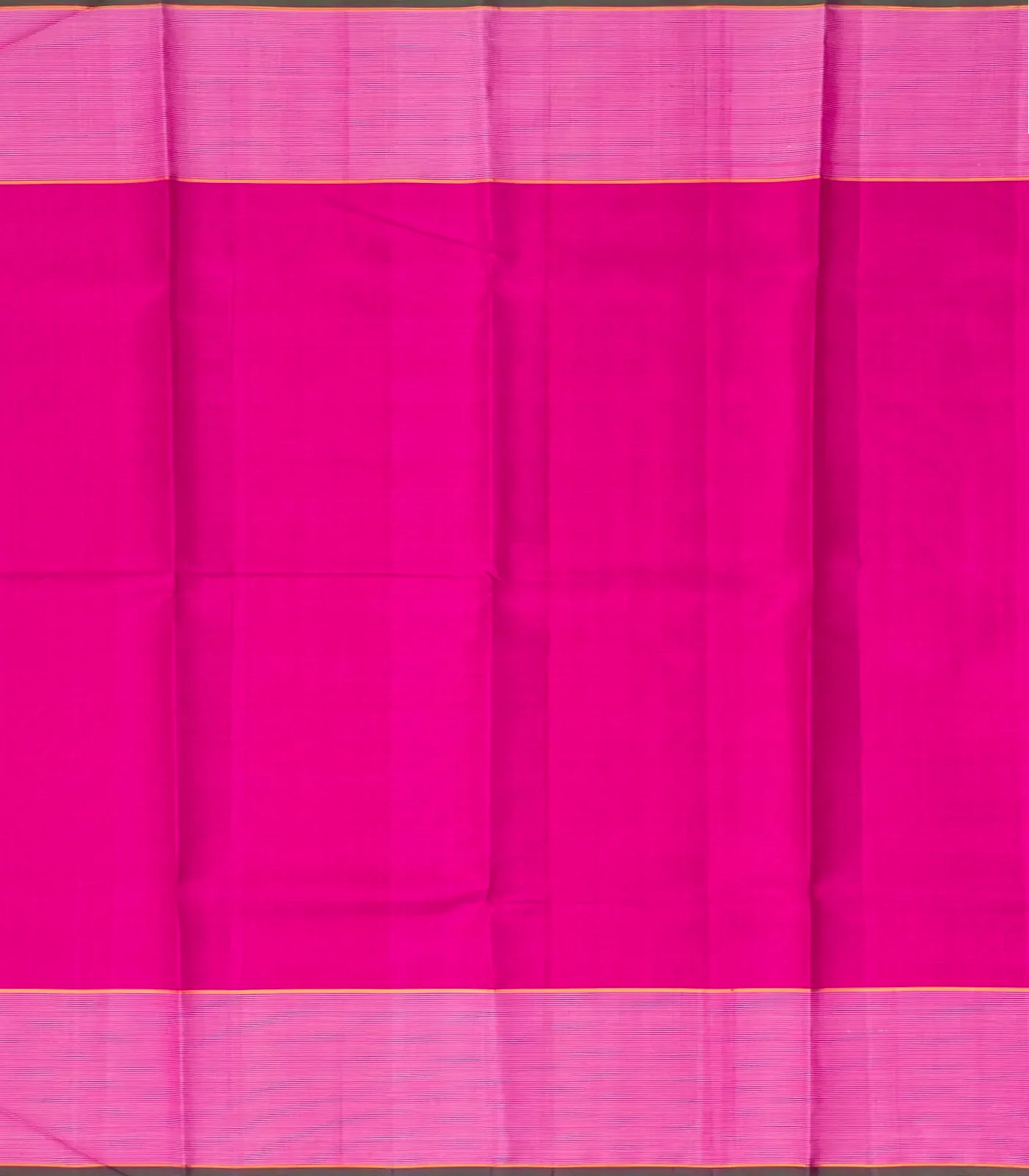 Pink & White Handloom Kanchipuram Silk Saree With Checks