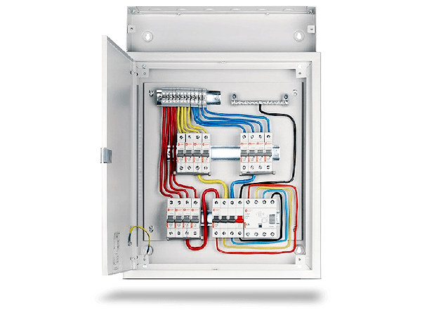 TPN Double Door Prewired Distribution Board  With Cable