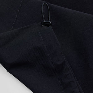 Black Relaxed Fit Parachute Pants
