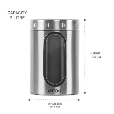 Steel Crispy Storage Jar (Milton)