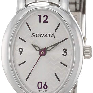 Sonata Silver Dial & Silver Stainless Steel Strap