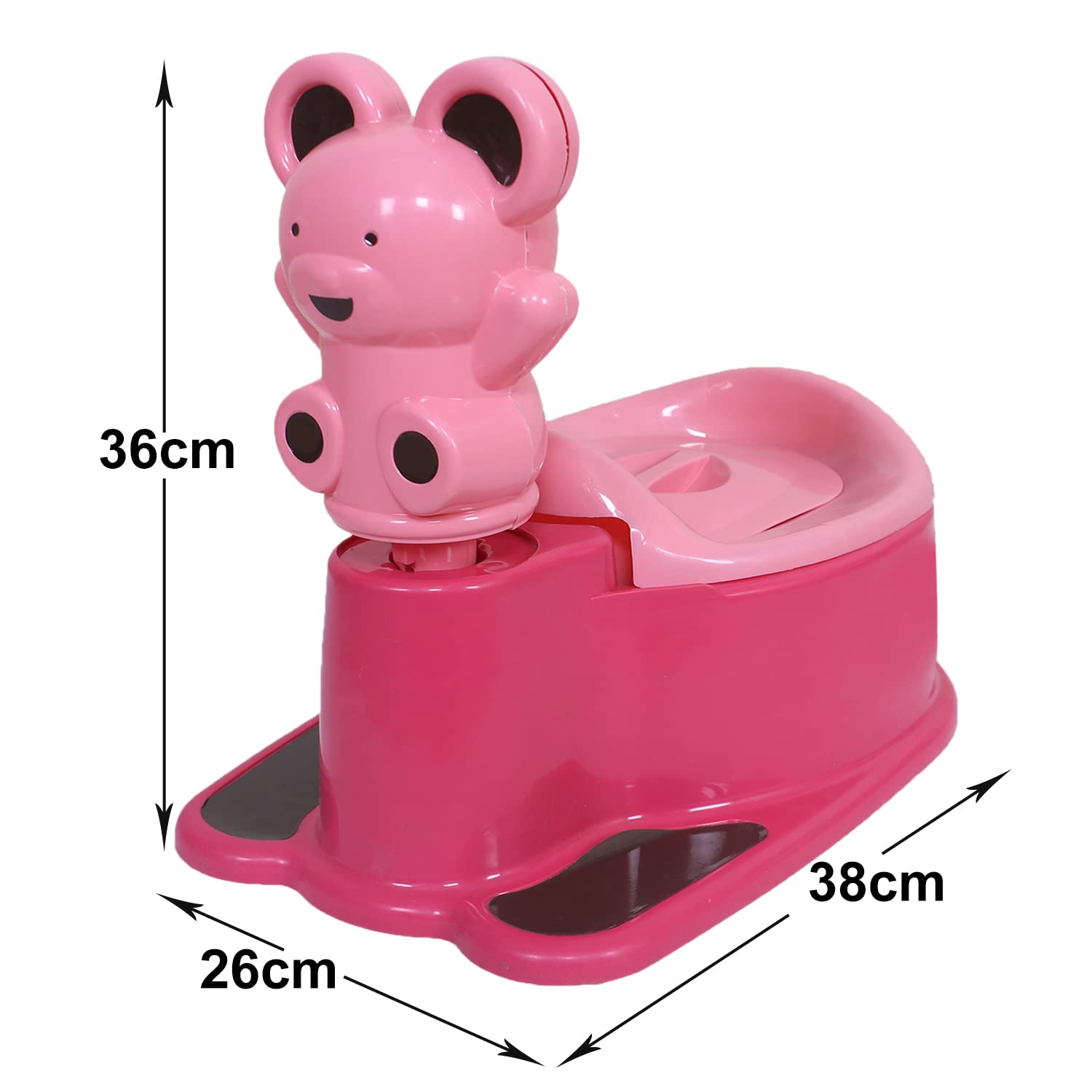 Kuber Industries Potty Training Seat|Portable Baby Potty Seat|Kids Potty Seat|Potty Seat For 1 + Year Child|PINK