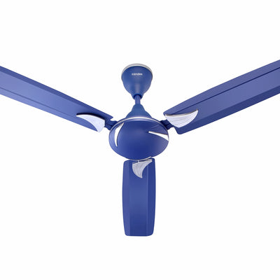 Candes Lynx 1200mm High-Speed Decorative Ceiling Fans for Home | BEE 3 Star Rated 405 RPM Anti-Dust | 2 Years Warranty (Silver Blue) Pack of 1