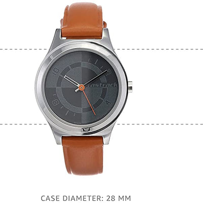 Checkmate Bicolour Dial & Brown Leather