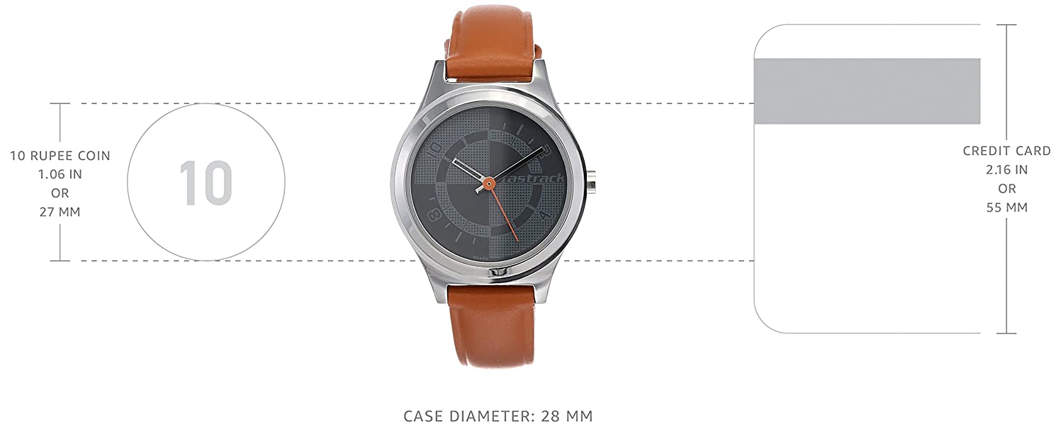 Checkmate Bicolour Dial & Brown Leather